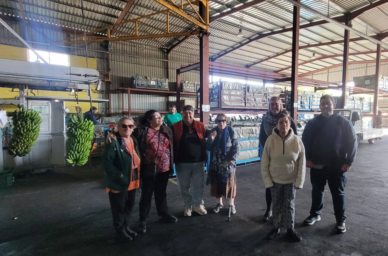 Del campo a la mesa: ADFILPA conoce el proceso del plátano en la cooperativa Volcán de San Juan